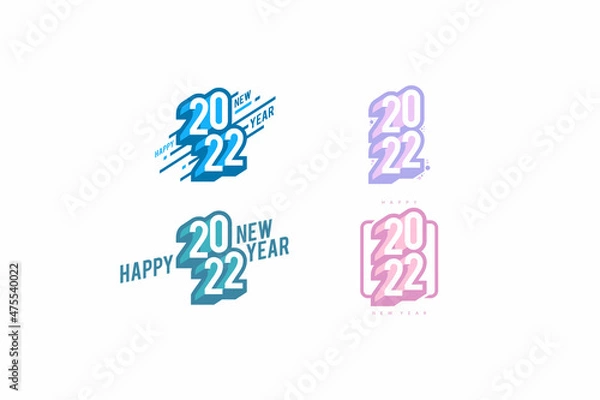 Obraz 2022 New Year Graphic Template Logo