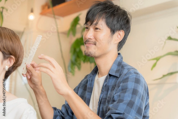 Fototapeta 美容師男性