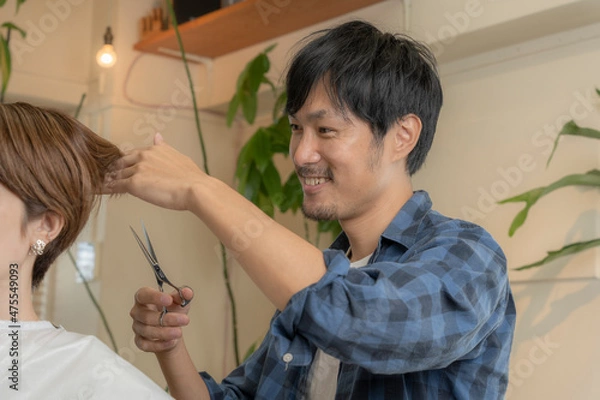 Fototapeta 美容師男性