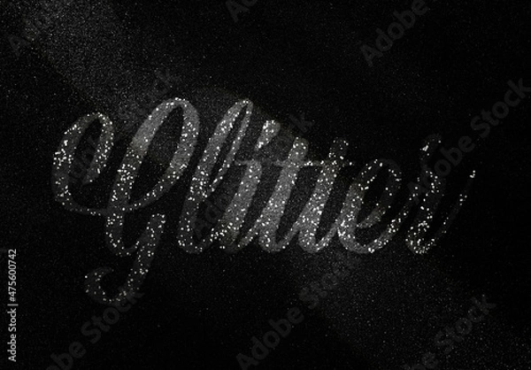 Fototapeta Sparujący brokat w Photoshopie efekt tekstowy