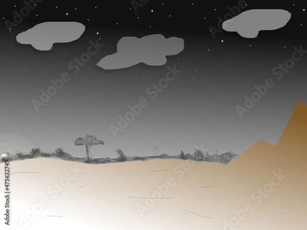 Obraz landscape with mountains