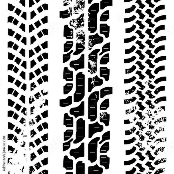 Fototapeta Ślady opon terenowych