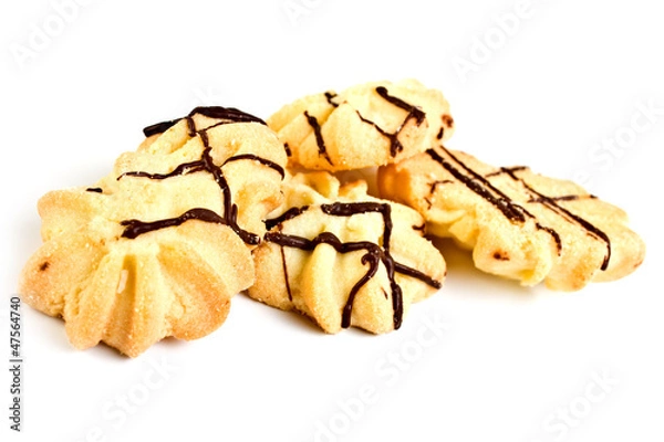 Obraz shortbread with a chocolate