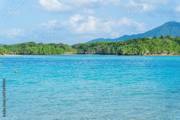 Fototapeta 川平湾の海