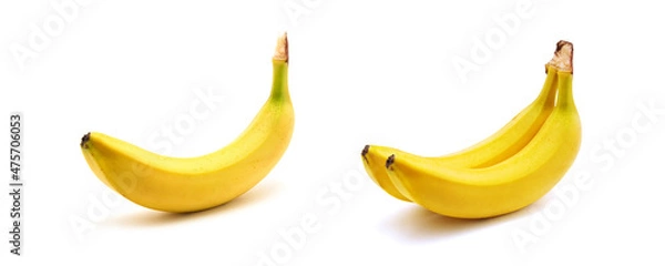 Obraz Bananas on a white background