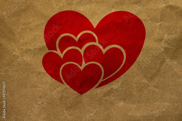 Obraz wrinkled paper craft