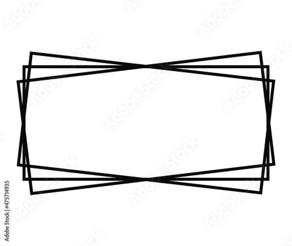 Obraz Square frame. Geometric abstract square element. Vector illustration