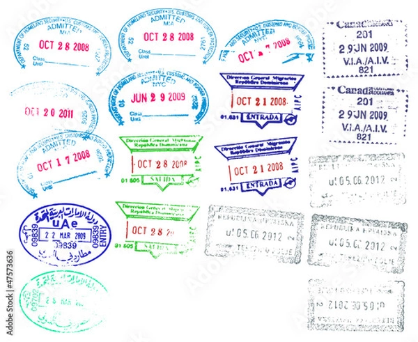 Obraz Border Stamps