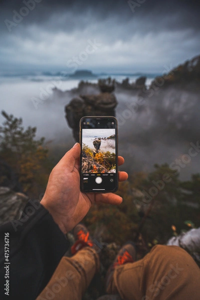 Obraz taking a picture