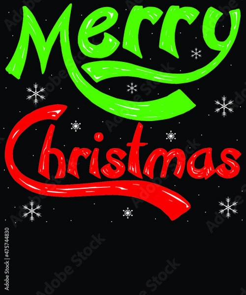 Fototapeta Christmas Typography Vector Design For Mug And T Shirt design vector