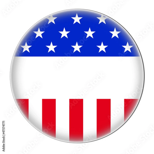 Obraz american button
