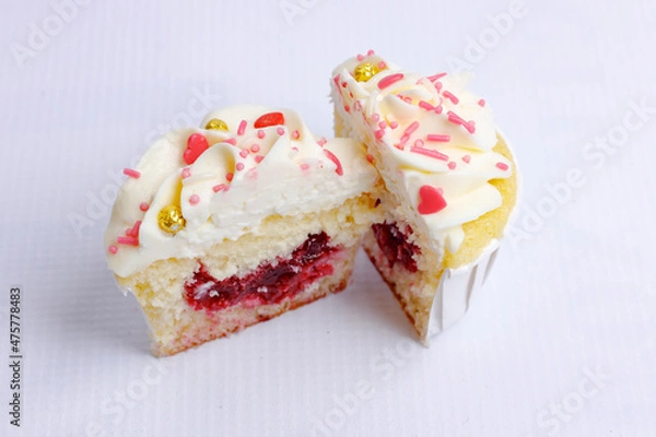 Obraz Tasty cupcakes on stand