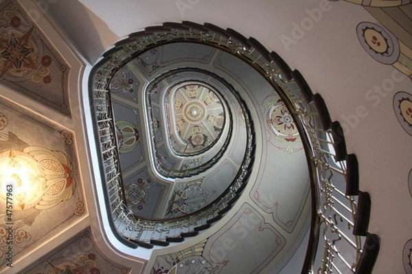 Obraz decorative art nouveau staircase