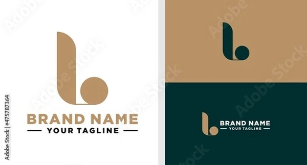 Obraz LETTER L LOGO MONOGRAM ELEGANT LUXURY EDITABLE