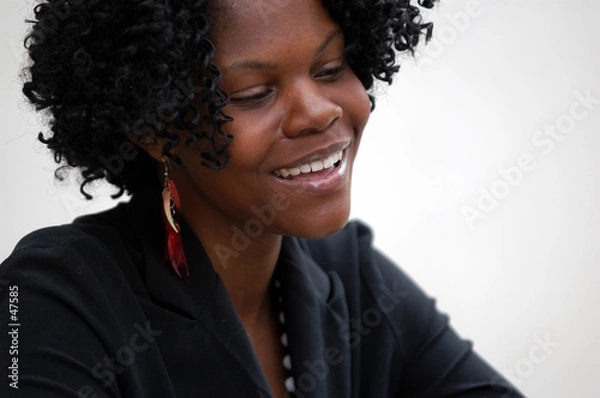 Obraz young lady smiling