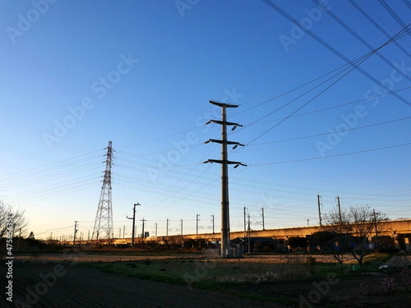 Fototapeta 送電鉄塔