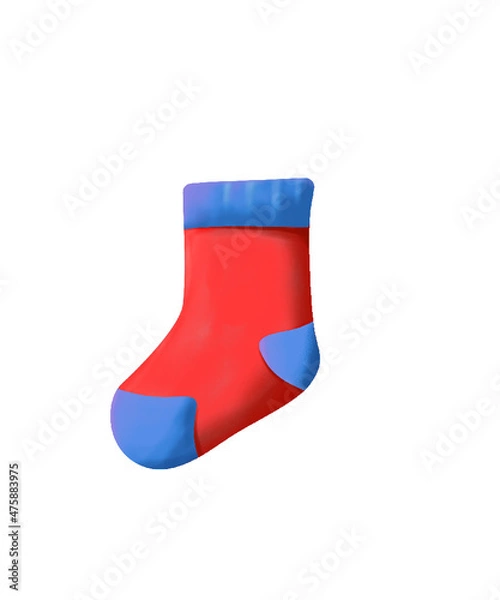 Obraz playfull sock illustrations with colour full vector designs