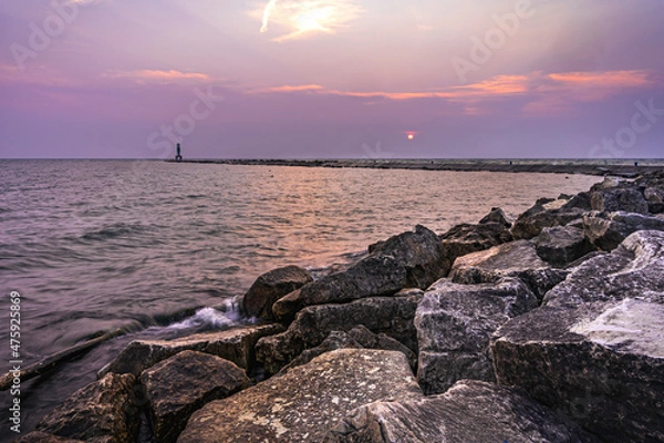 Obraz sunset over the sea