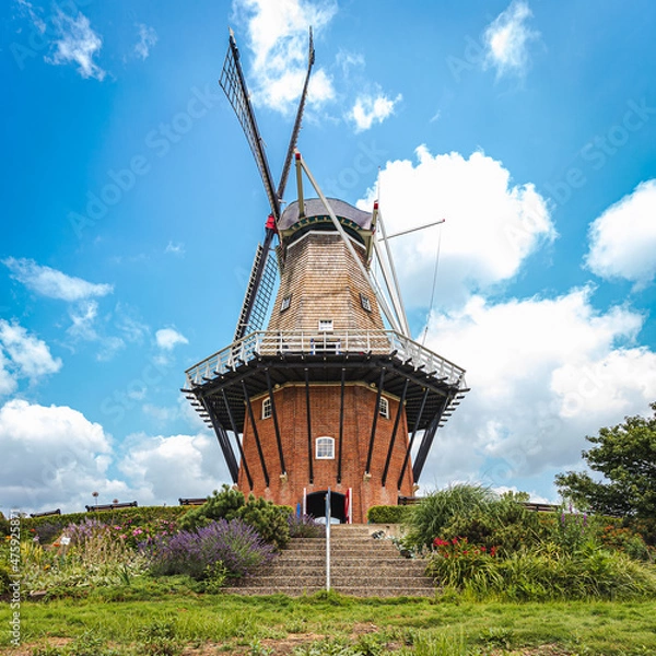 Obraz old windmill on the hill