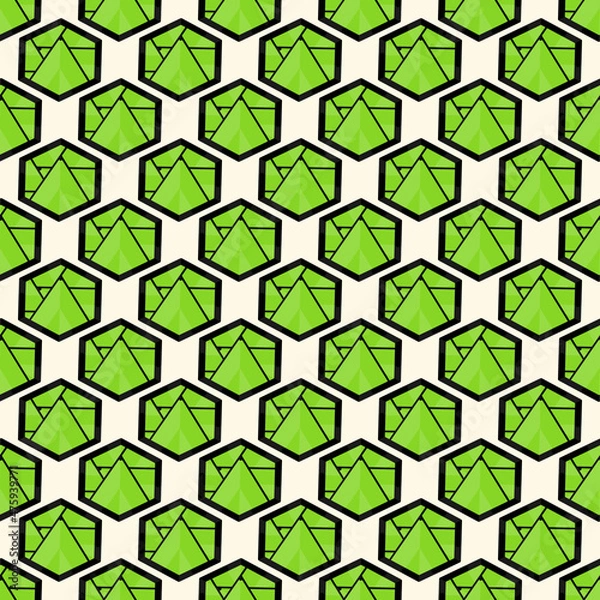 Fototapeta Polygon green