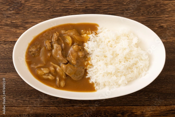 Fototapeta 牛すじカレー　黒毛和牛