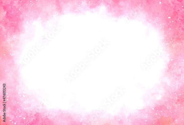 Fototapeta 背景素材_水彩テクスチャ_ピンク