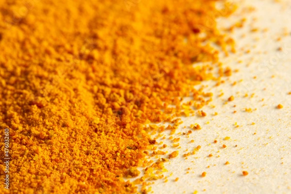 Fototapeta Turmeric, curcuma isolated on white background