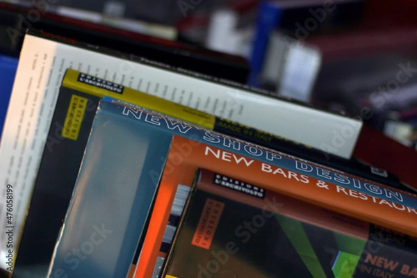 Fototapeta A pile of books.