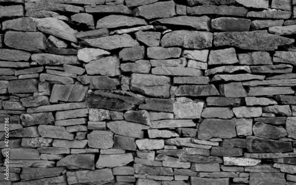 Fototapeta Black stone wall texture