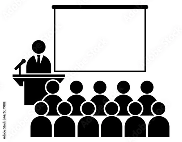Fototapeta 説明会ピクトグラム