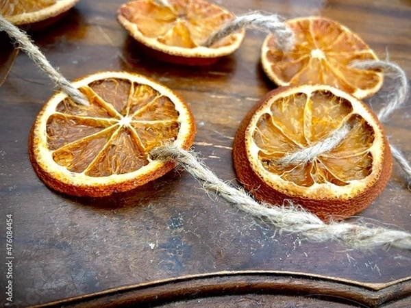 Fototapeta orange garland 