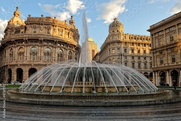 Obraz Genua, Piazza de Ferrari