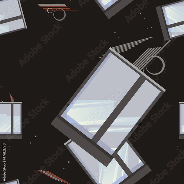 Fototapeta Architectura Seamless  Pattern