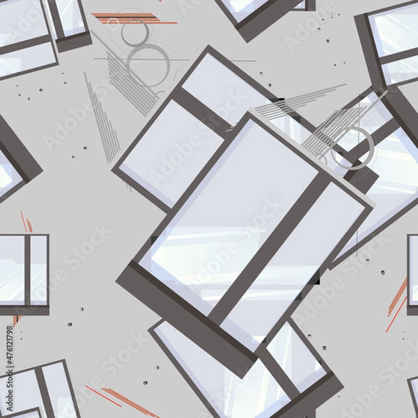 Fototapeta Architectura Seamless  Pattern