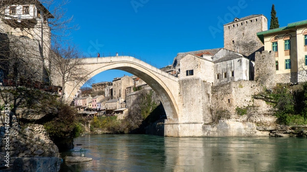 Fototapeta view of the Stari Most in Mostar, Bosnia and Herzegovina