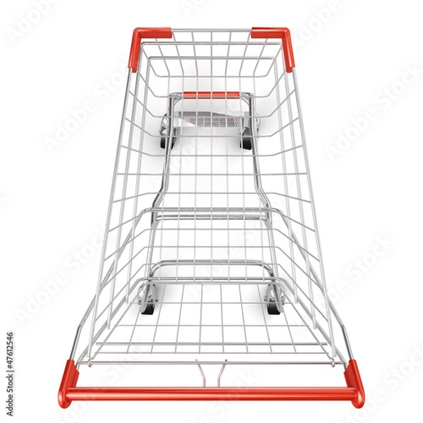 Obraz 3d Shopping cart isolated