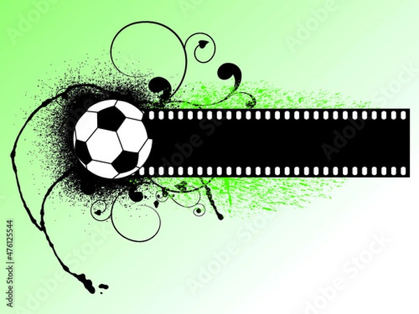 Obraz soccer abstract and green backgrounds