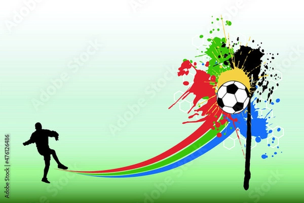 Obraz soccer background