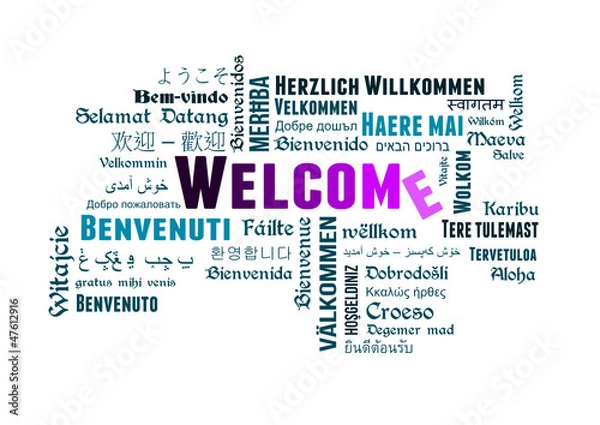 Obraz welcome