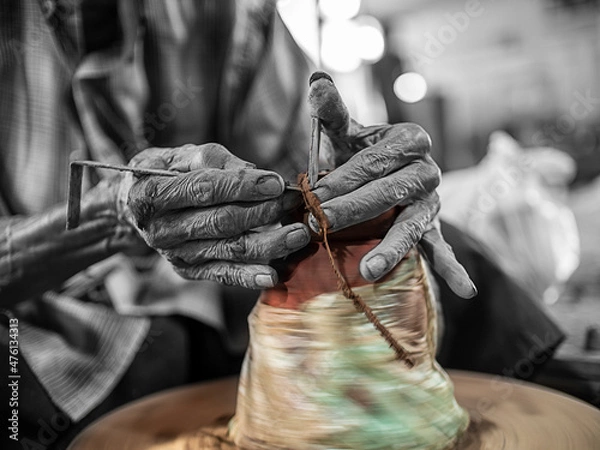 Fototapeta Process to make earthenware or crockery