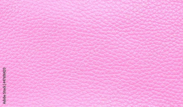 Obraz Close up pink leather texture, background