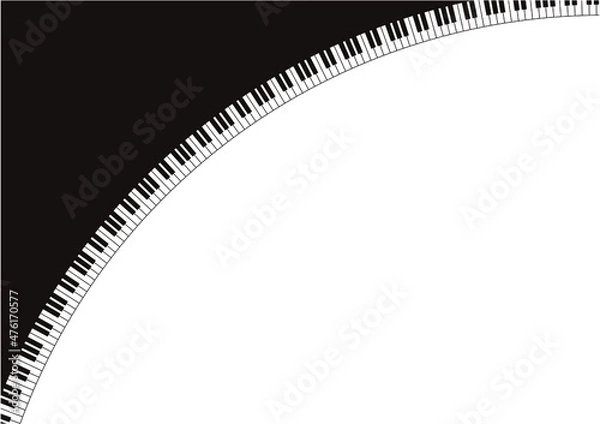 Obraz ピアノのイラスト背景素材
