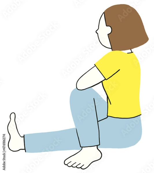 Obraz ストレッチする女性