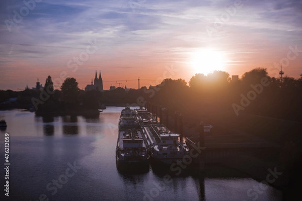 Obraz Cologne Skyline harbour