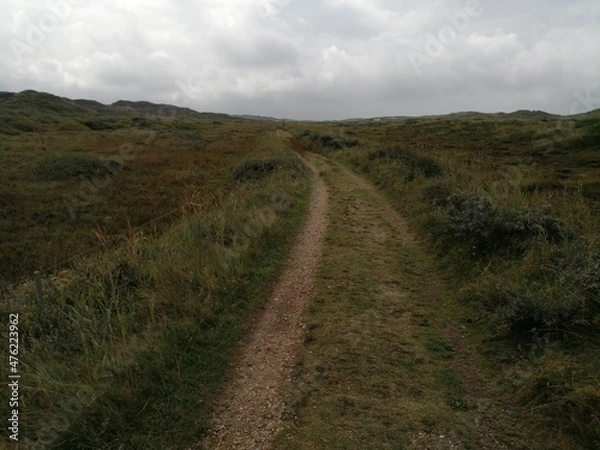 Fototapeta cloudy day way