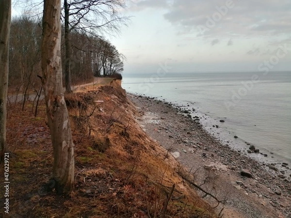 Fototapeta sunset over the beach