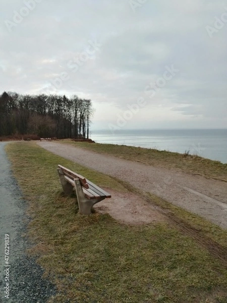 Obraz bench on the beach