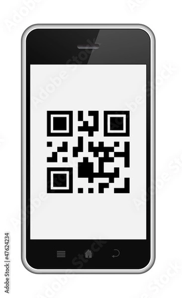 Fototapeta QR Code Mobile Phone