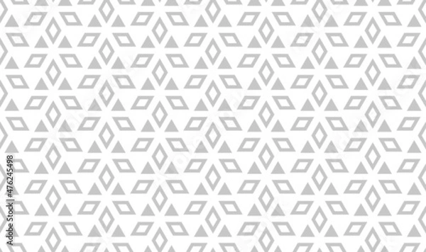 Obraz Abstract geometric pattern. A seamless vector background. White and gray ornament. Graphic modern pattern. Simple lattice graphic design.