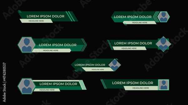 Fototapeta Elegant Lower Thirds